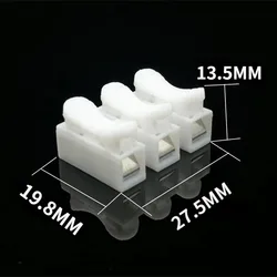 Quick Wire Connectors: No - Solder Spring Clamp Cable Terminals - 50PCS (3Pin)