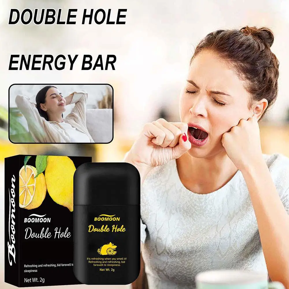 Double Hole Nasal Inhaler Diffuser Sniffer Herbal Repair Nasal Box Refreshing Awakening Brain Fruit Flavored Energy Stick images - 6