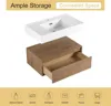 30" Bathroom Vanity with Sink, 30 Inch Floating Vanity, Single Sink Bathroom Vanity Combo, Modern Bathroom Vanity 5