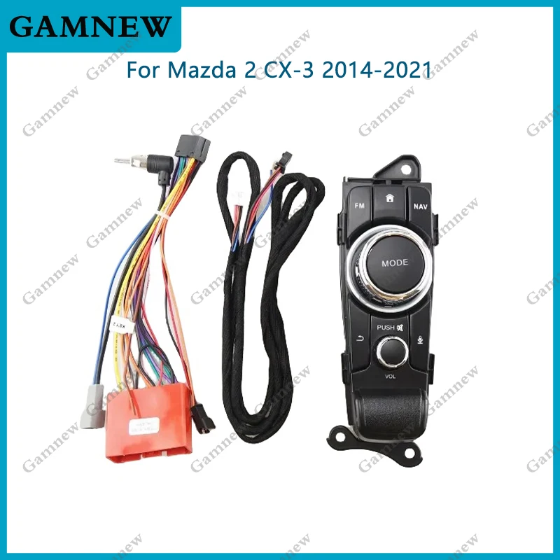 

Car 16pin Wiring Harness Adapter Decoder Android Radio Power Cable For Mazda 2 CX-3 2014-2021