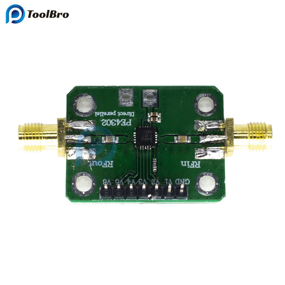 DC 5V PE4302 Numerical Control RF Attenuator Module Parallel Serial Immediate Mode CNC Attenuator Modules 1MHz-4GHz