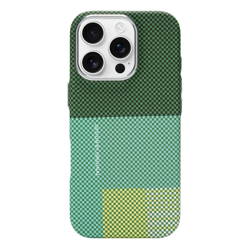 Ultra Thin Carbon Fiber Relief Texture MagSafe Case with Alloy Lens - Supports Wireless Charging