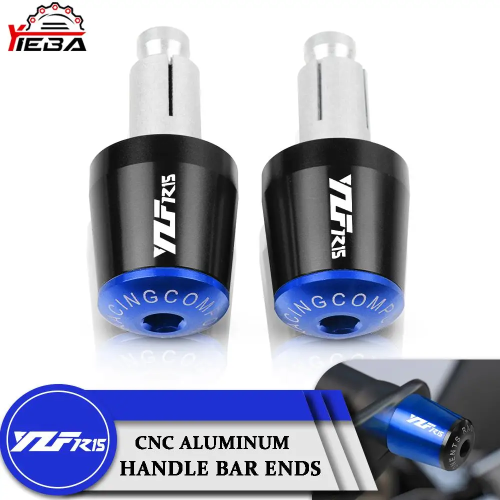 Hand Bar Ends For Yamaha Yzfr15 Yzf R15 2008 2009 2010 2011-2019 7/8" 22Mm Motorcycly Handlebar Grips Handle Bar Cap End Plugs