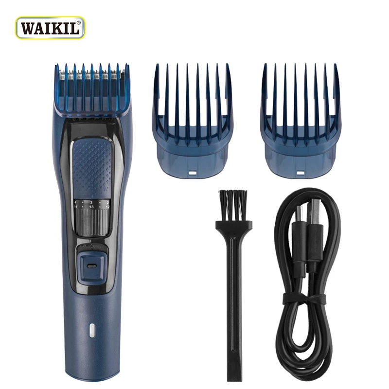 WAIKIL New Hot Sale USB Electric Professional Hair Clippers Trimmers For Men Adults Kids Cordless Rechargeable Hair Cut Machine electric lint remover clothing lint pills removers fuzz blender shaver machine for sweaters carpets curtains trimmers european