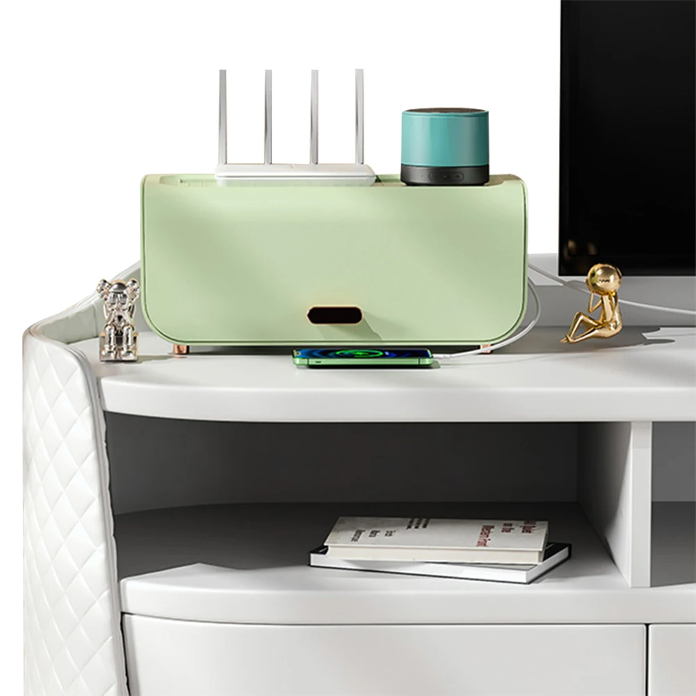 Desktop Line Storage Case Large Capacity Cable Organizer Box Power Strip Storage Box Charger Socket Organizer for Desk 3