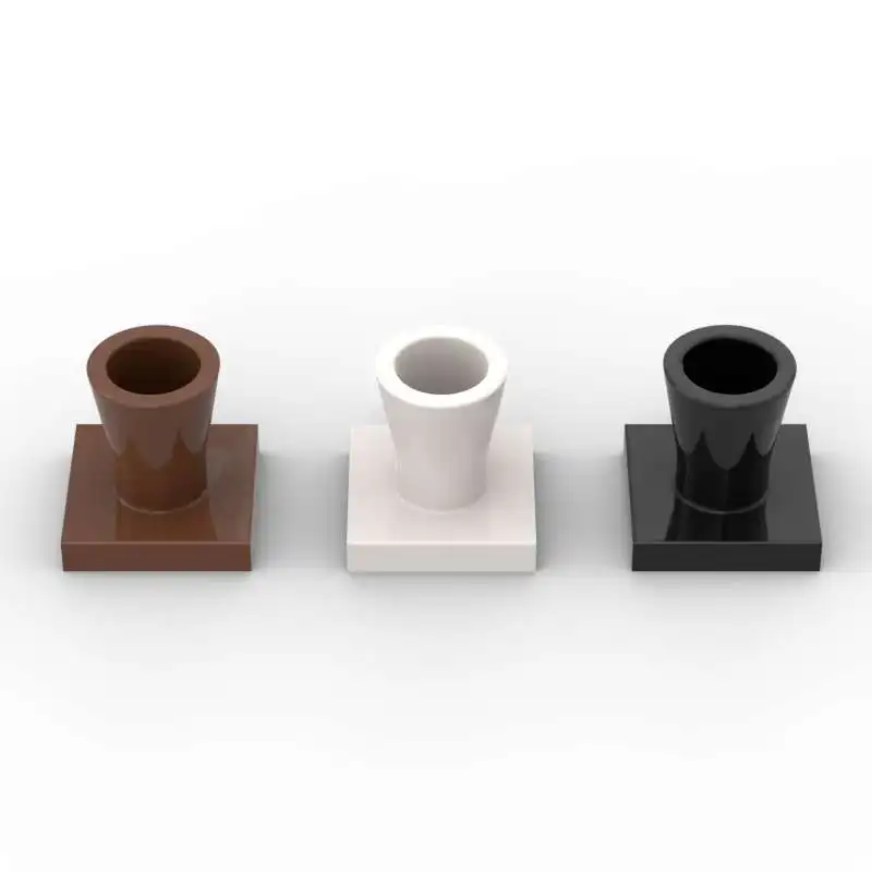 Moc 10Pcs 2563 Plant Tree Palm Building Blocks Farm Botanical Garden Decoration Base Leaf Brick Particle Toys Bambini Kid Gifts