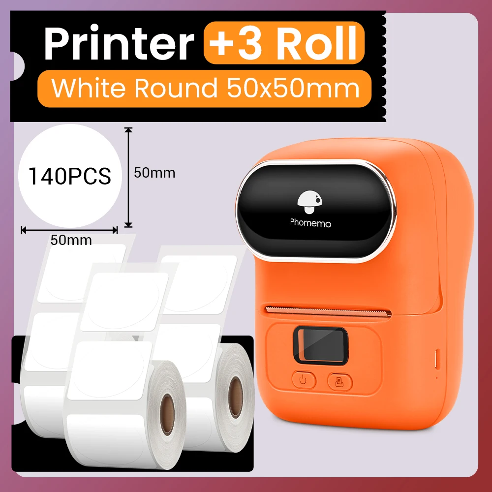 Phomemo M110 Self-Adhesive Label Maker Mini Printer Wireless Portable Phone Sticker Printer Machine for Cloth Jewelry Price Tag printer bluetooth mini Printers