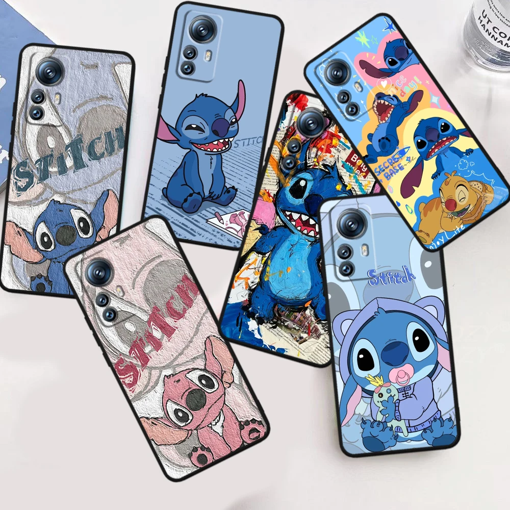 

Couple Stitch Love Disney For Xiaomi Mi 13 12T 12 11T 11i 11 A3 10T 10 CC9E 9 Pro Lite Ultra 5G Black Phone Case