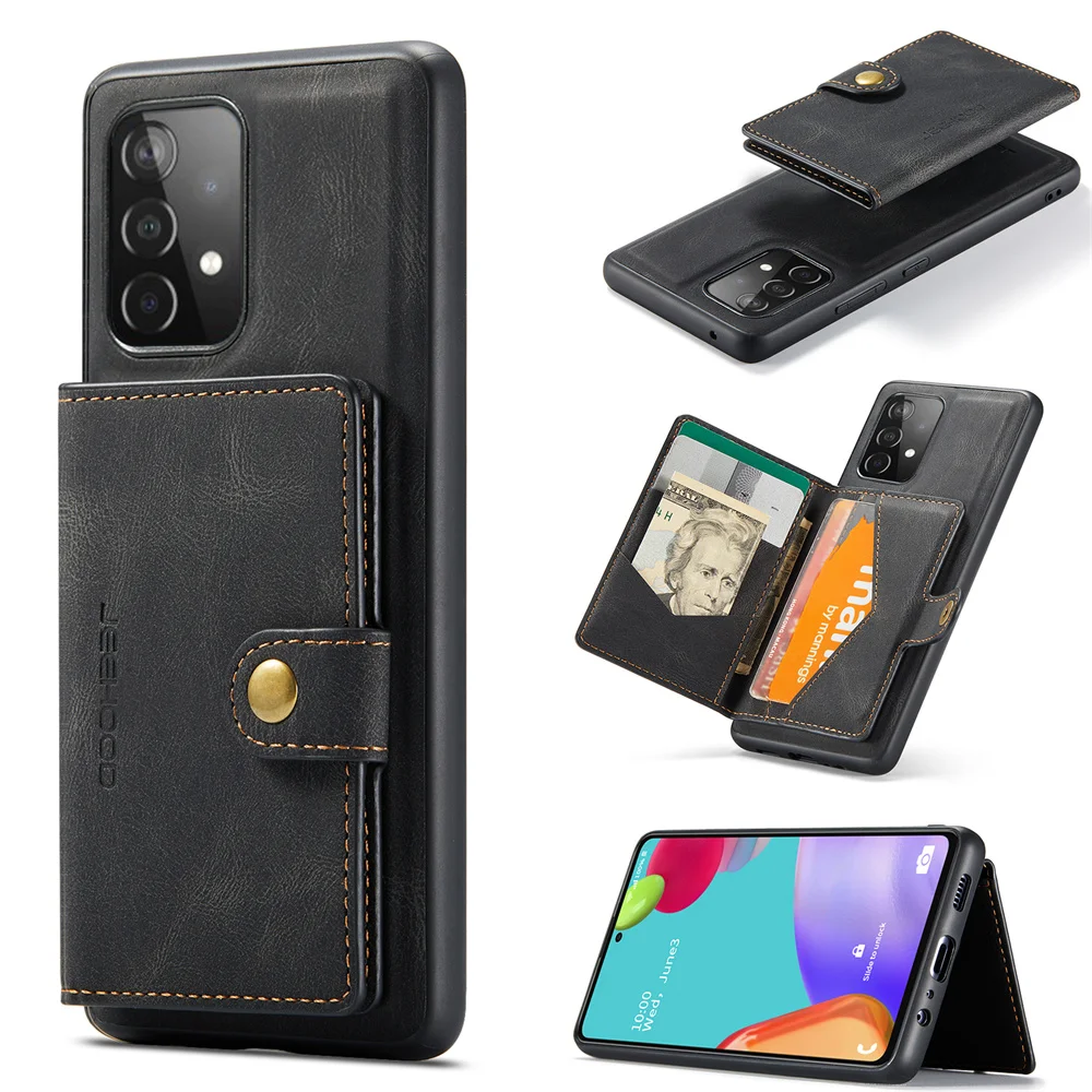 

Magnetic Leather Phone Case With Card Case For Samsung A12 A22 A32 A42 A52 A72 M12 F12