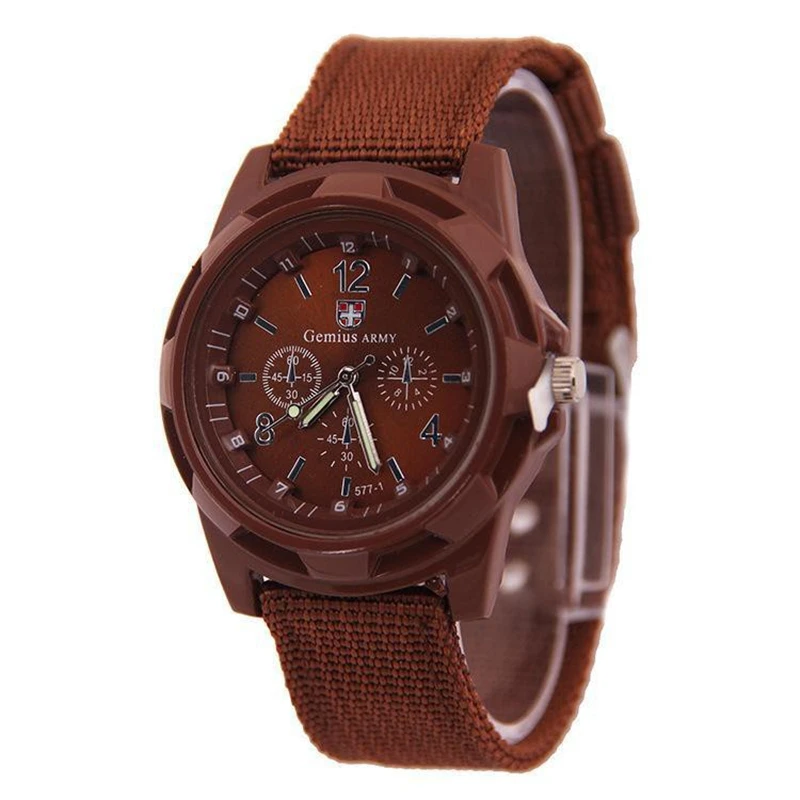 Stylish Men's Military Sports Watch with Nylon Band