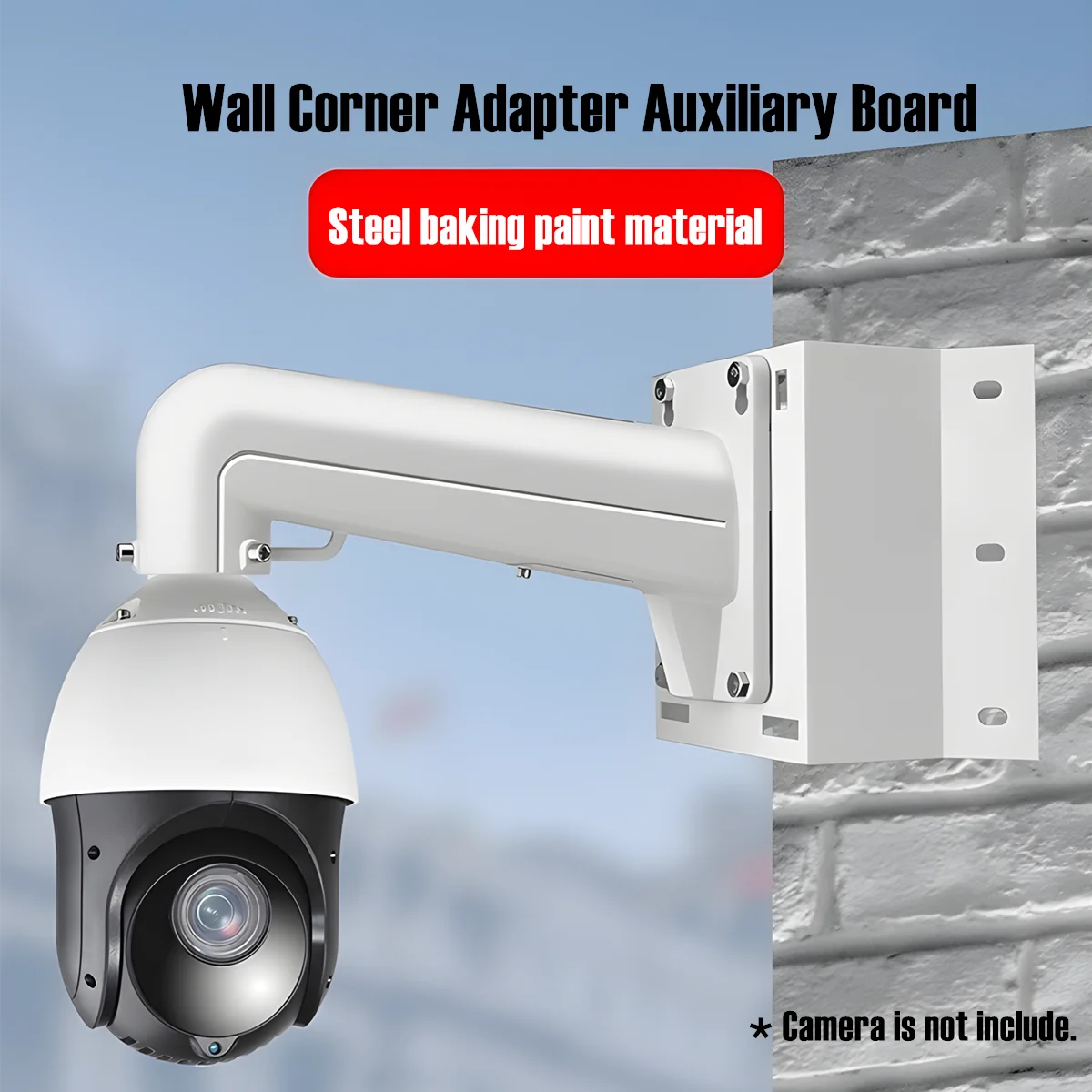 External Right Angle 90 Degree Security Camera Wall Corner Mounting Bracket for Heavy Duty Surveillance Camera, PTZ Dome Camera