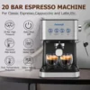 Coffee Maker Machine 1.5L Espresso Machine 20 Bar Cappuccino Latte Coffee Maker Milk Frother 3