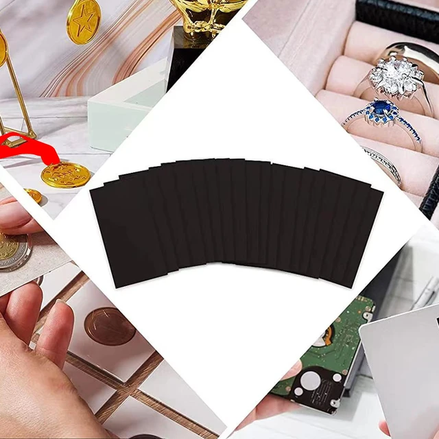 45x Anti Tarnish Strips Black Protection for Jewelry Storage Necklace Rings  - AliExpress