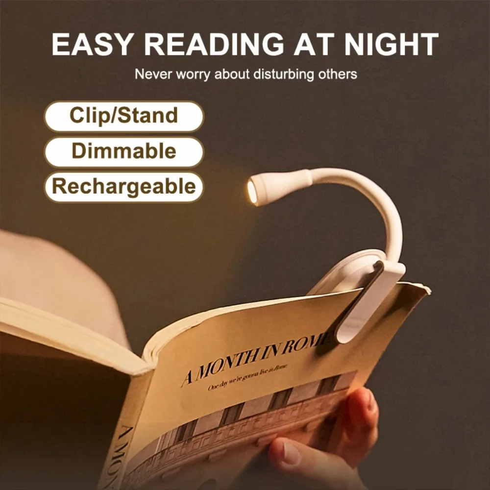 

Foldable Book Light New Mini Rechargeable Eye Protection Light Battery 360° Flip Reading Lamp Study