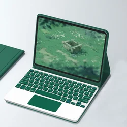 Premium Bluetooth Keyboard Case - Spanish keyboard (A11 dark green 3)