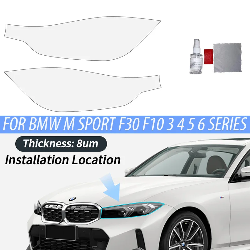 

Car Headlight Protective Film For BMW F30 F31 3 Series 320i 328i 335i 2013-2019 Headlamp Transparent TPU Sticker Car Accessories