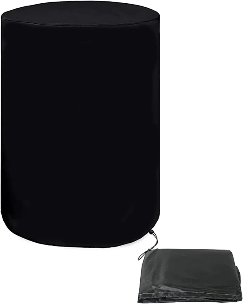 Water Storage Barrel Cover 55 Gallon Drum Cover for Barrel Universal Rain with Waterproof Tape All Weather Protection