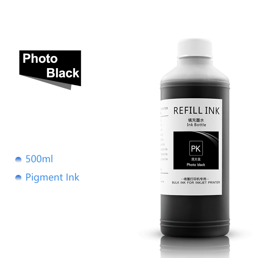 Фото 500 м/бутылка водонепроницаемый пигмент чернила для Epson SureColor P700 P703 P704 P706 708 P900 P903 P904 P906 P908, набор чернил для заправки принтера №5