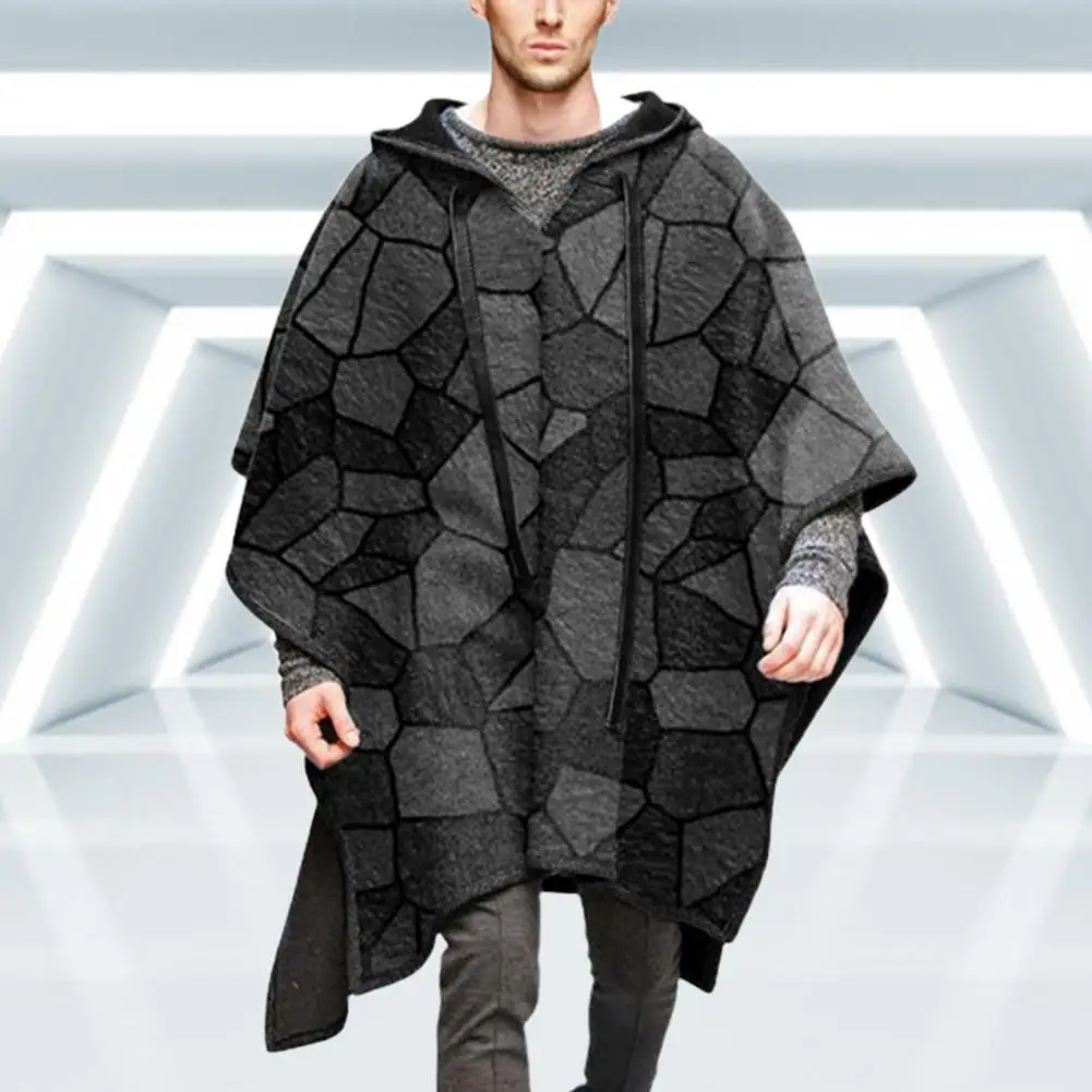 Cappotto Da Uomo Halloween Gothic Cape Coat Manica A Pipistrello Giacca Con Cappuccio Da Uomo Casual Allentato Cape Cape Pullover Cape Giacca Da Uomo 