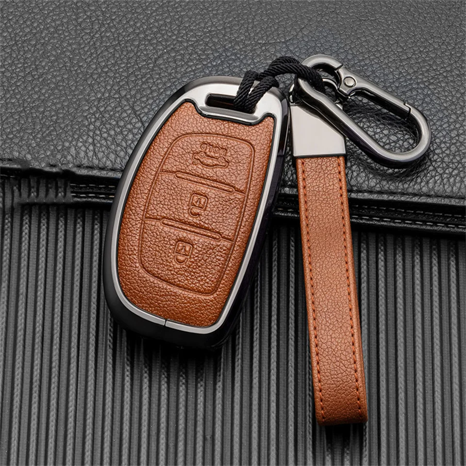 

Car Key Case Cover For Hyundai IX25 IX35 I20 I30 I40 hb20 Santa Fe Creta Solaris 2017 3 Buttons Shell Accessories Car-Styling