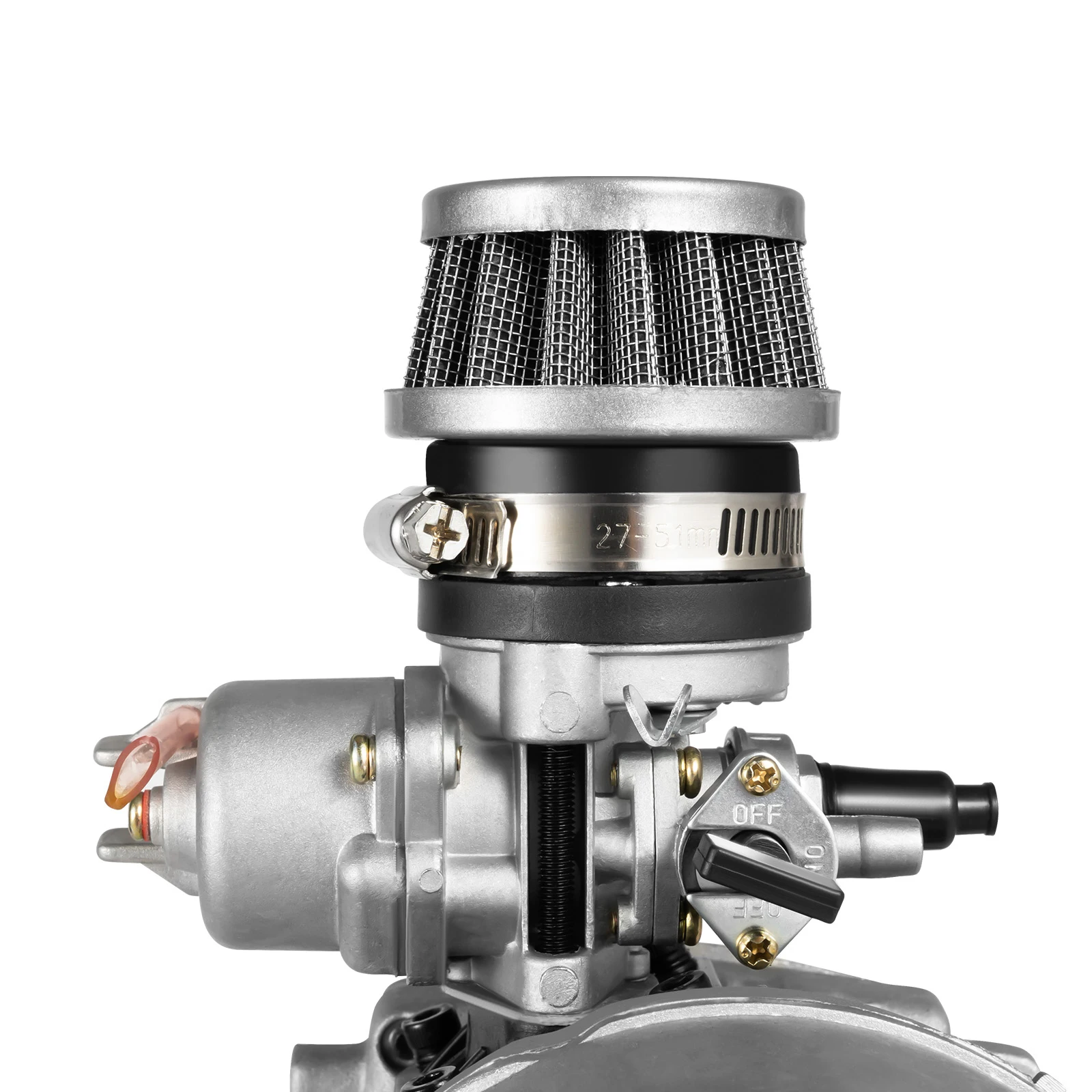 2-Takt Offroad-ATV-Motorkit, 49,85ccm Fahrradmotor, 3PS Mini-Dirt-Bike-Motor Luftgekühlt Einzylinder Seilzugstart – Detail 17