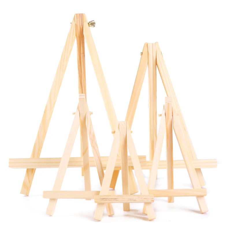 Wood Table Easel Wood Mini Easel Frame Tripod Display Meeting Wedding Table Number Name Card Stand Display Kids Painting Home Decor HB-002 sketch easel,wooden easel,wood table easel