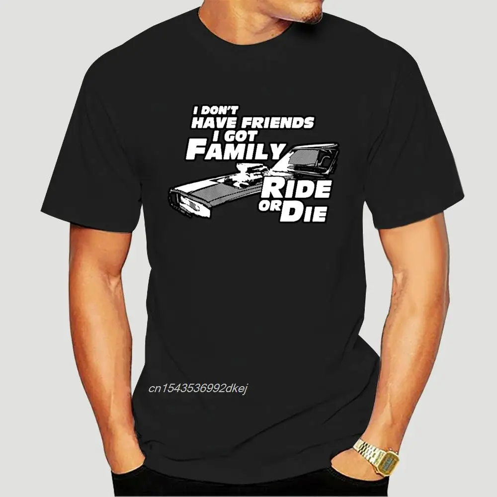 

Summer Men Fashion Cotton T Shirts Fast And The Furious Inspired I Got Family Man Casual Short Sleeve Tops Black Size 3460A