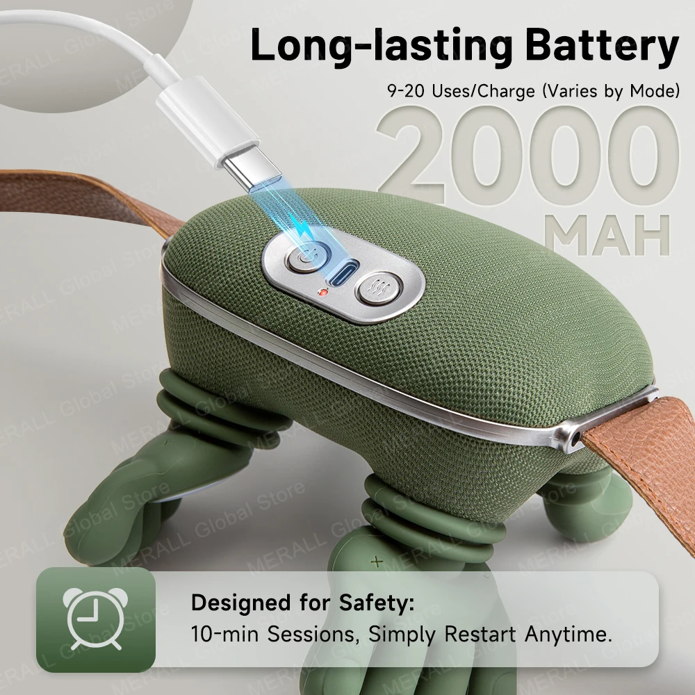 Neck Shoulder Massager Electric Kneading Massager Heated Back Massagers Muscles Massage Pillow Neck Waist Leg Body Gift Box