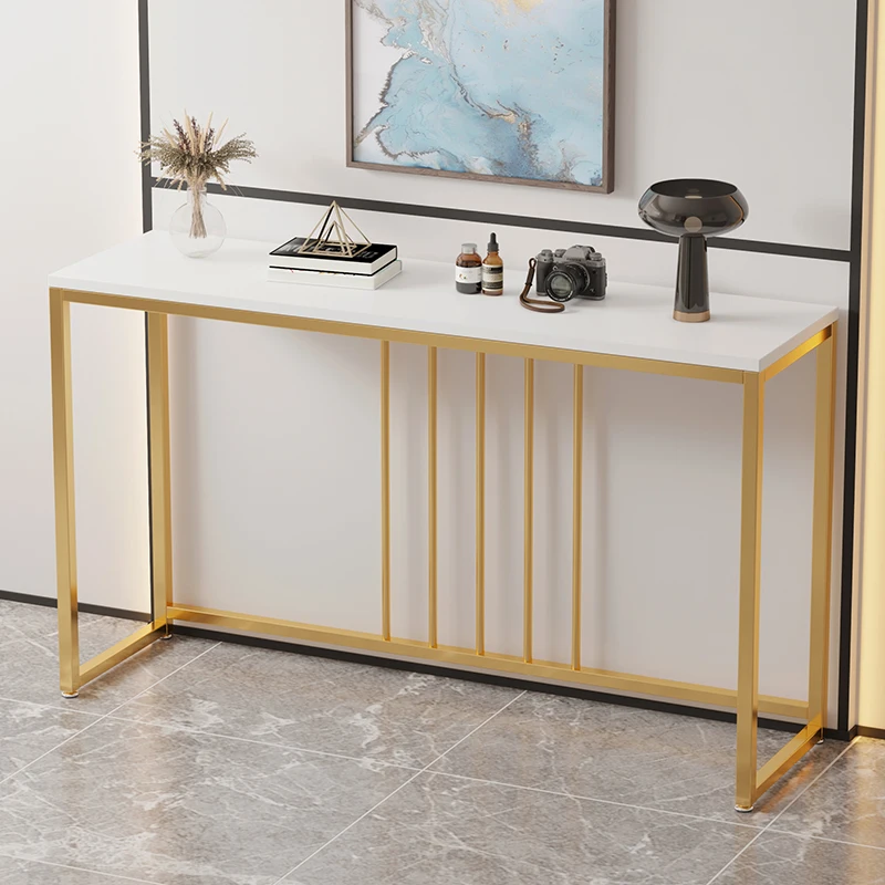 

White Rectangular Coffee Tables Gold Minimalist Design Modern Coffee Tables Marbles Luxury Mesa Centro Salon Home Furniture