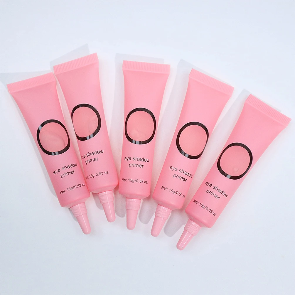 15g Private Label Makeup Base Custom Bulk Pink Hose Tube Box Makeup Primer Isolated Moisturizer Eye Make Up Brighten Skin Vegan 3