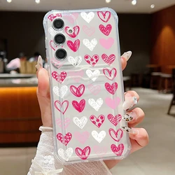 Love Heart Case with Card Holder - Samsung Galaxy S21 FE (A100)