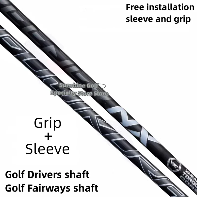 New Golf Shaft NX Black Golf Drivers Shaft S/R/X Flex Graphite Wood Shafts Free Assembly Sleeve and Grip