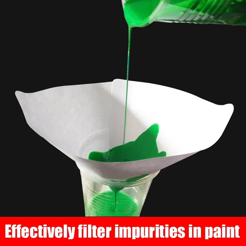 Disposable Paint Paper Funnel Precision Filter Micron Sieve Nylon Mesh Cone Funnel paint filter,paper filter for Car Furniture Spray Paint Filter