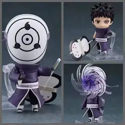 16pcs Nendoroid Naruto Shippuden Q Version Anime Action Figures - Articulated Collectible Toy Set Birthday Gift - With BOX (2120 Uchiha Obito)