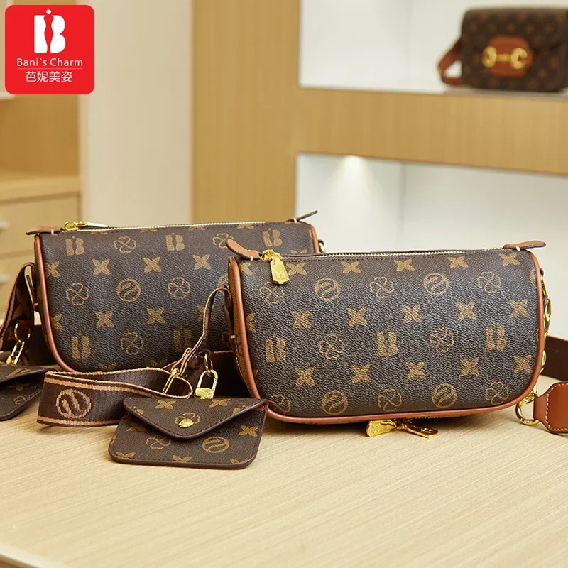 

2024New модная роскошная дизайнерская сумочка, классические женские сумки под подмышку с изображением старого цветка, Высококачественная сумка через плечо на одно плечо