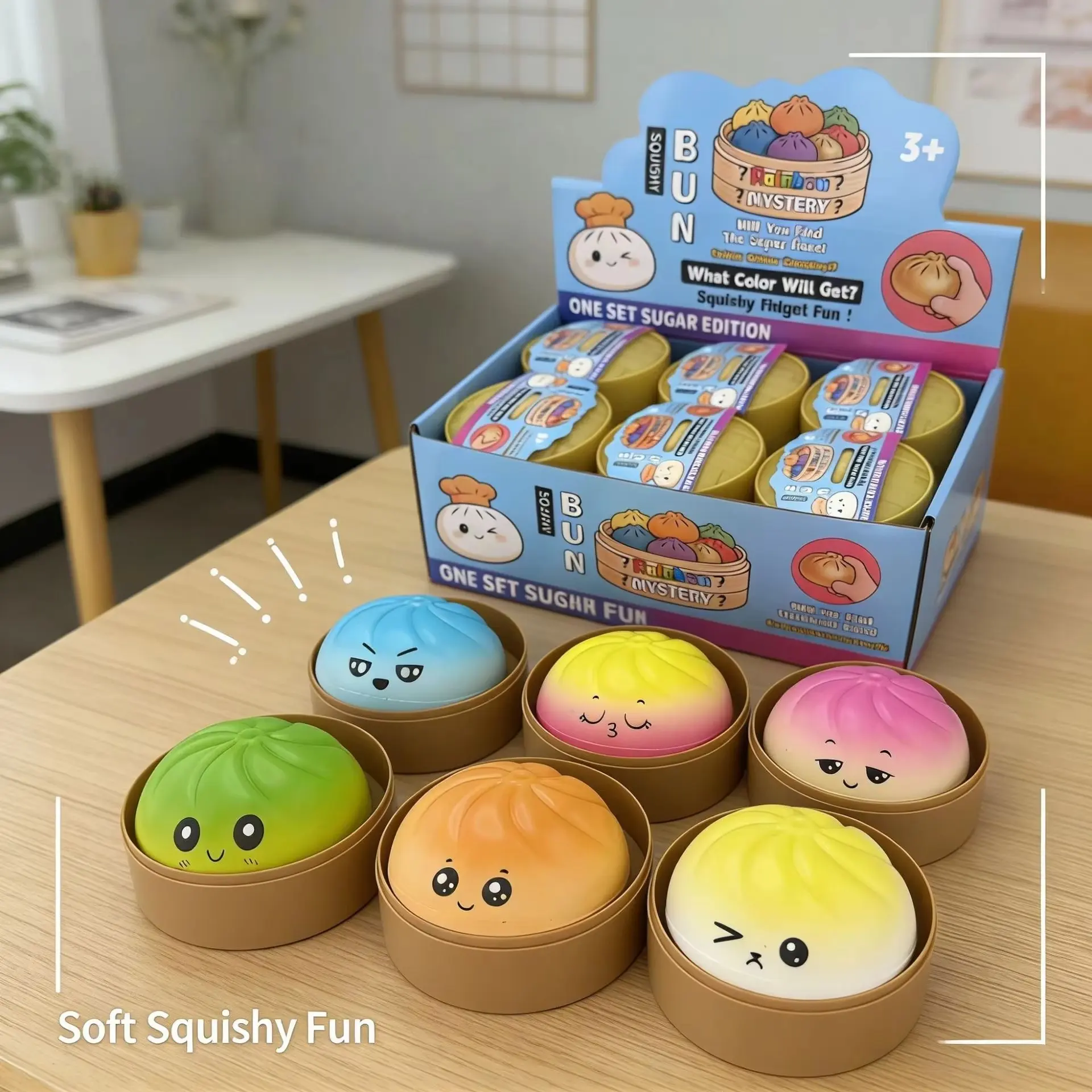 Colorful Dumpling Squishies: Cute Slow Rising Stress Relief Toy