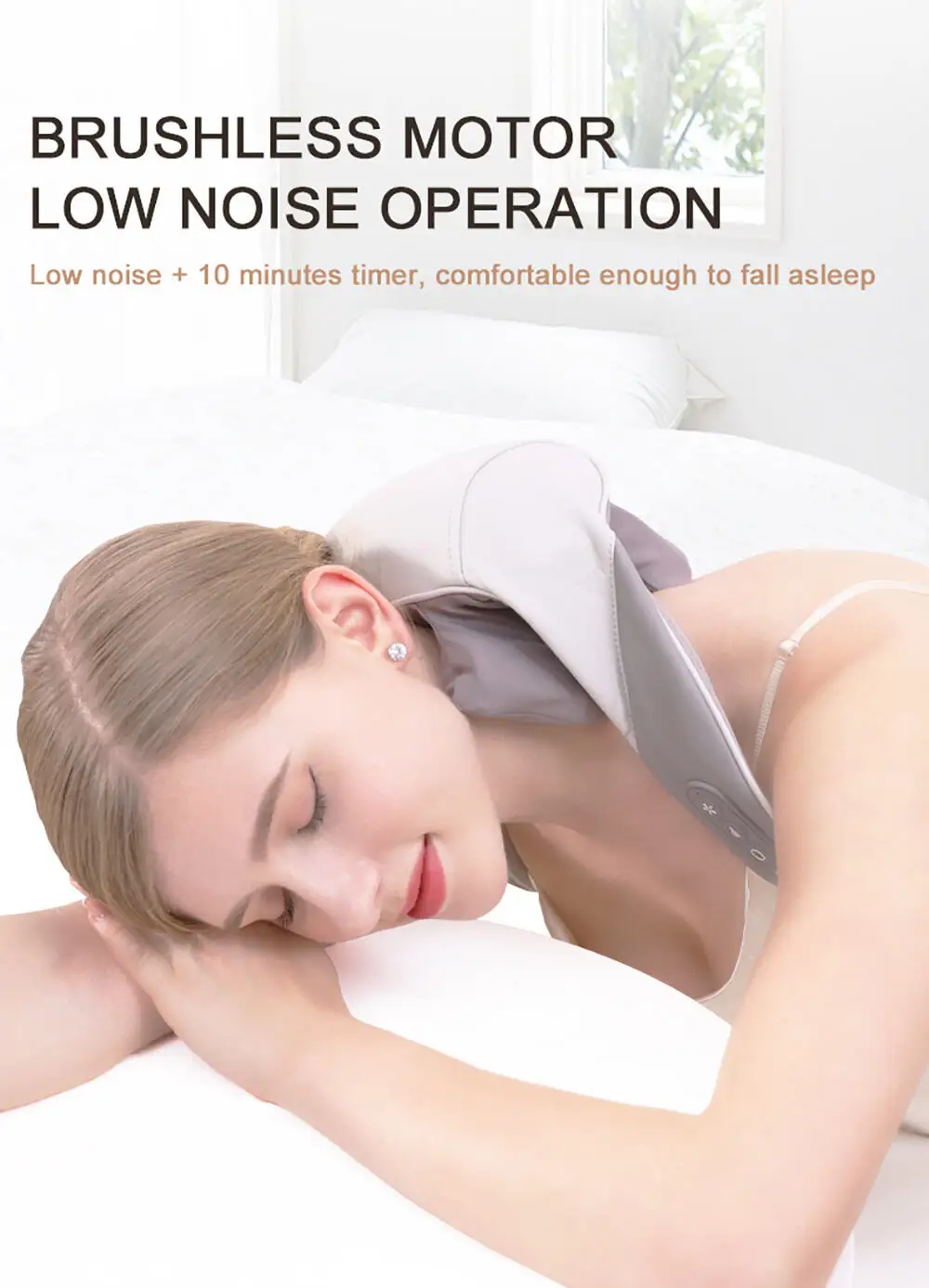 Motor Neck Shoulder Massager Wireless Shoulder and Back Kneading Massage Shawl Neck Masajeador Instrument Spa Winding Massager