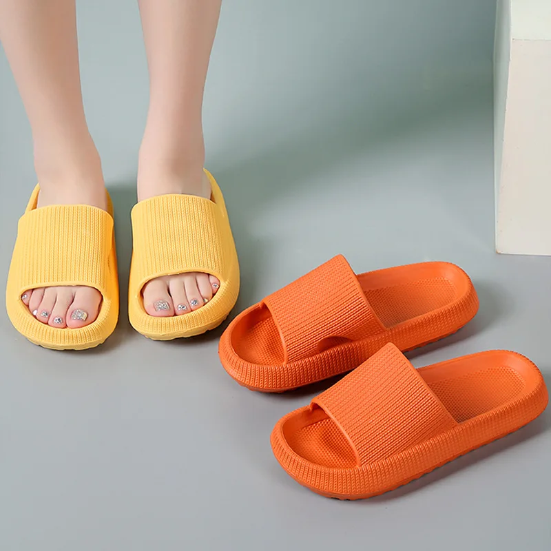 Men's Summer Thick-soled Slippers for Home Deodorant Indoor Home Bathroom Bath Non-slip EVA Slippers for Men slippers sandals shoes