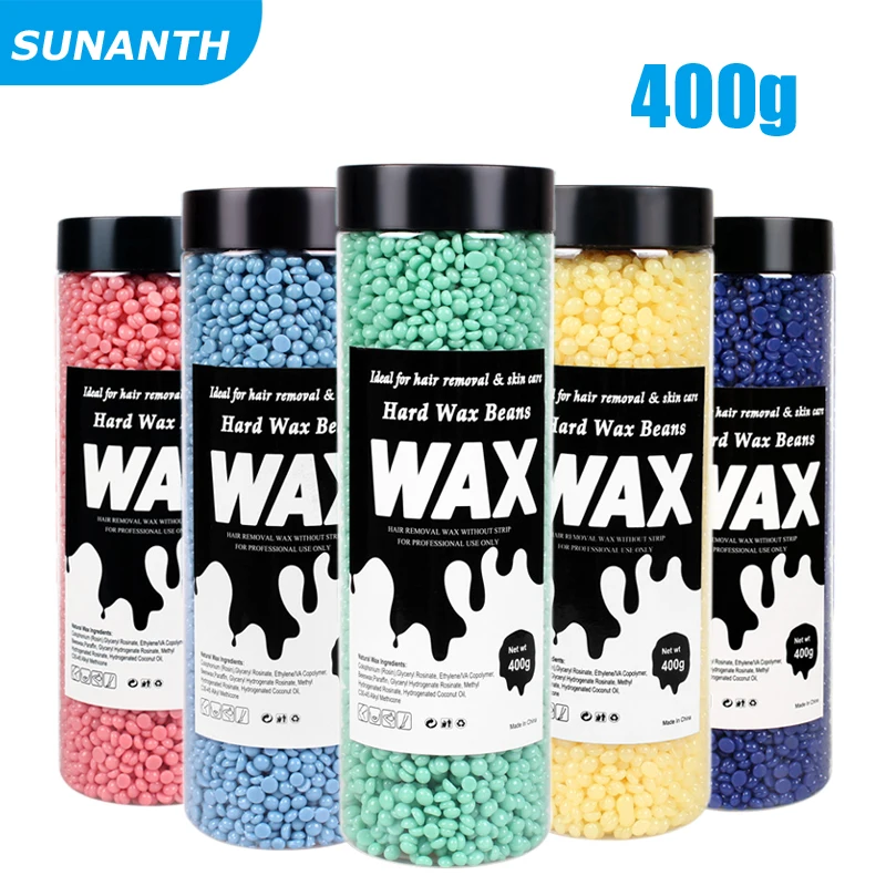 400g Hard Wax Beans for Hair Removal Body European Brazilian Pearl for Wax Warmer Hot Film Painless Waxing Beads Heater