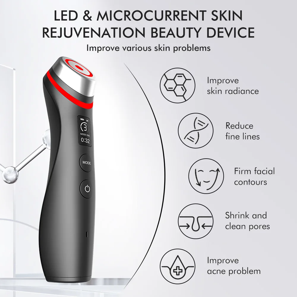 6 in 1 Age Booster Skin Care Facial Glow Booster Beauty Device Facial Skin Care Tools Anti Aging Microcurrent Lift Face Care 5