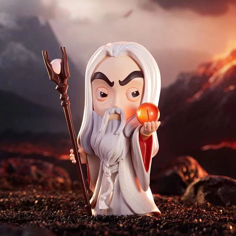 thumbnail image 1 of In Stock Original The Lord of the Rings Aragorn Legolas Balrog Sauron Gollum Frodo Baggins Gandalf Figure Genuine Anime Model, 1 of 5