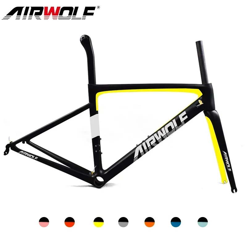 Telaio Bici Airwolf T1100 Telaio Strada 700 X25C Pf30 Telaio Bicicletta In Fibra Di Carbonio Telaio Freno Strada V 2 Anni Di Garanzia