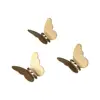 Stainless Steel Butterfly Shaped Wall Hanger Gold/Silver/Black Sturdy Towel Hangers Wall Mounted Anti-rust Key Holder Rack Hats 4
