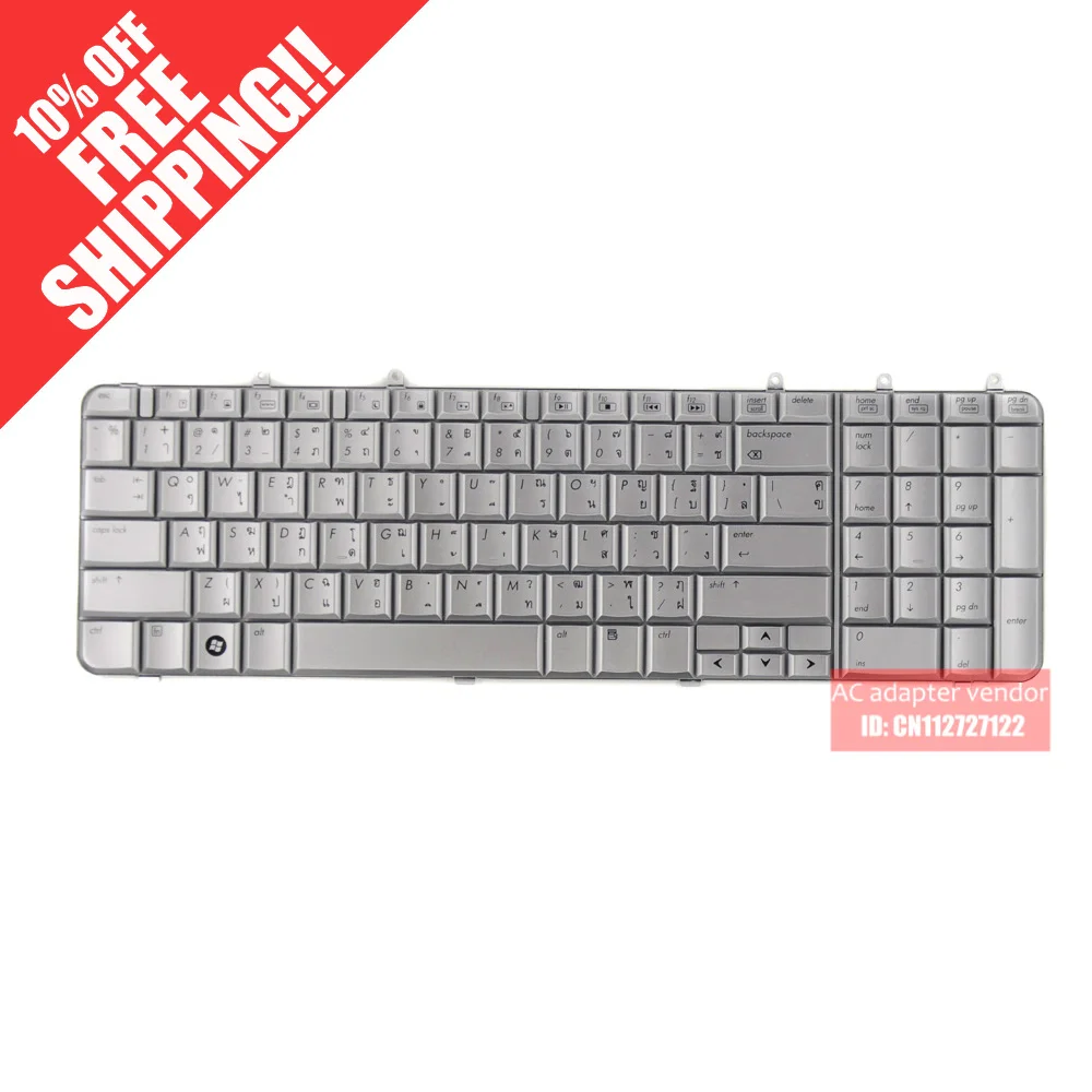 

FOR HP DV7 DV7-1000 laptop keyboard Thailand silver
