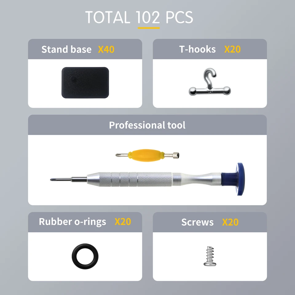 102PCS GI Joe Base Del Basamento O-Ring Vi Della Fascia Della - Foto 11