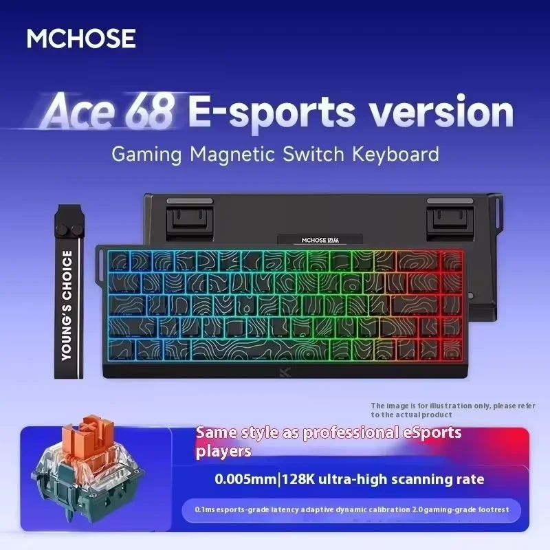 キーボード mchose ace68 Uranus Magnetic eSports MCHOSE ACE68 Uranus Magnetic Switch Standard BLACK MC-Ace68-5