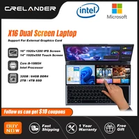 Crelander Dual Screen Laptop 16 Inch 14 Inch Touch Screen Intel Core I9 Notebook 4tb Ssd.jpg