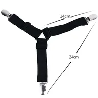 4Pcs Fastener Bed Sheet Clips Mattress Cover Blankets Holder Home Textiles Organize Gadgets Elastic Bed Sheet Grippers Belt 6