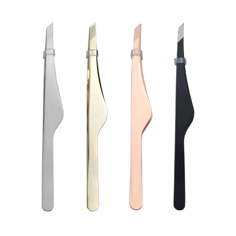 

Stainless Steel Tweezers Eyebrow Tweezers Eyelash Extension Tweezers Hair Beard Eyelash Brow Remover Plucker Trimmer Makeup Tool