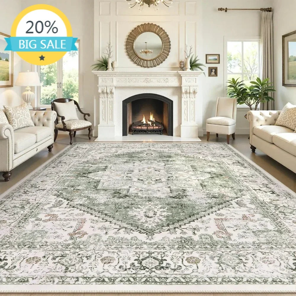 BestsellerGreen 10x14 Area Rugs, Soft Extra Large Area Rug for Living ...